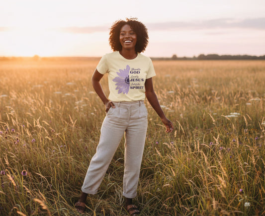 Blessed By God Women's Organic Cotton Christian T-Shirt | Faith Apparel South Africa | Covenant Brands