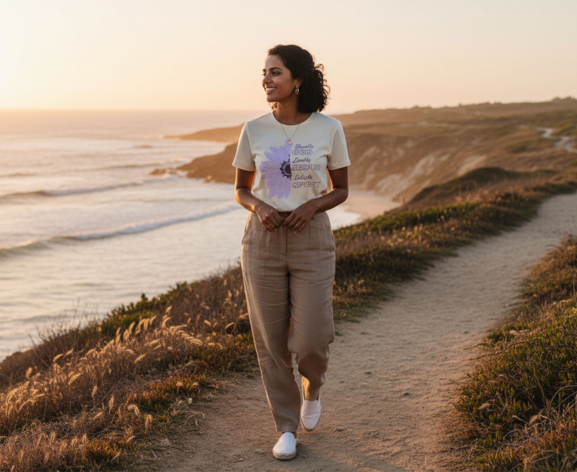 Blessed By God Women's Organic Cotton Christian T-Shirt | Faith Apparel South Africa | Covenant Brands