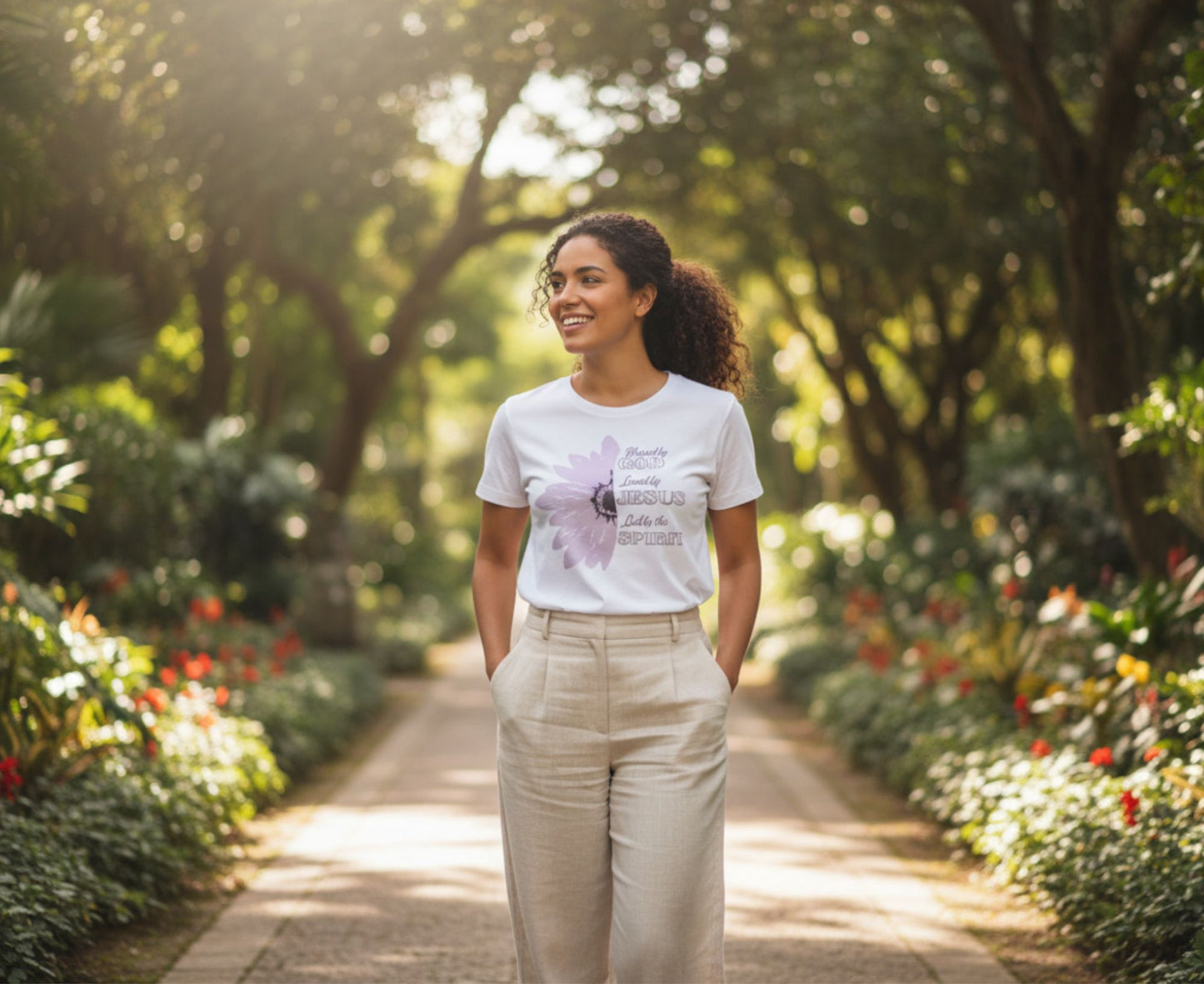 Blessed By God Women's Organic Cotton Christian T-Shirt | Faith Apparel South Africa | Covenant Brands