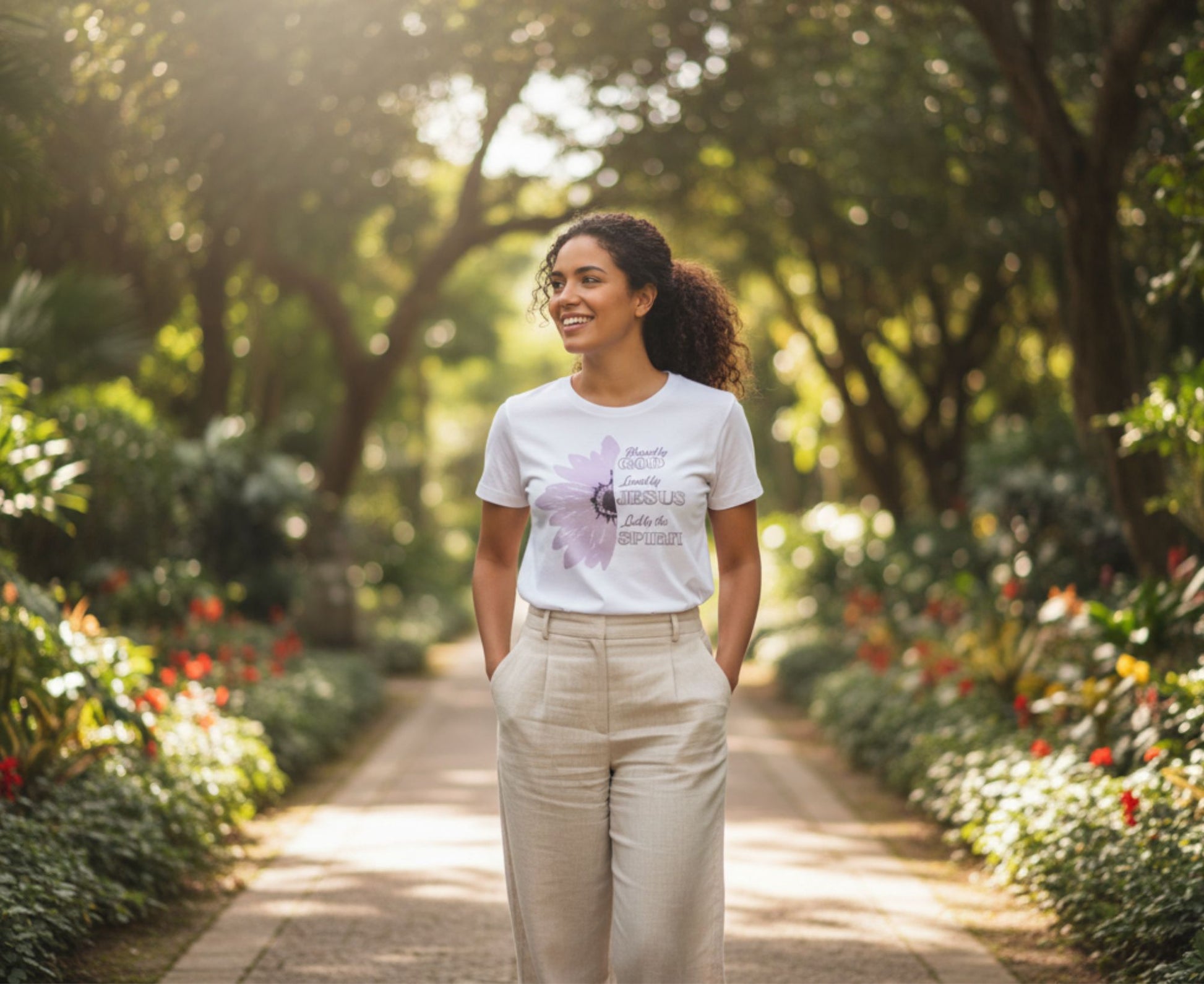Blessed By God Women's Organic Cotton Christian T-Shirt | Faith Apparel South Africa | Covenant Brands