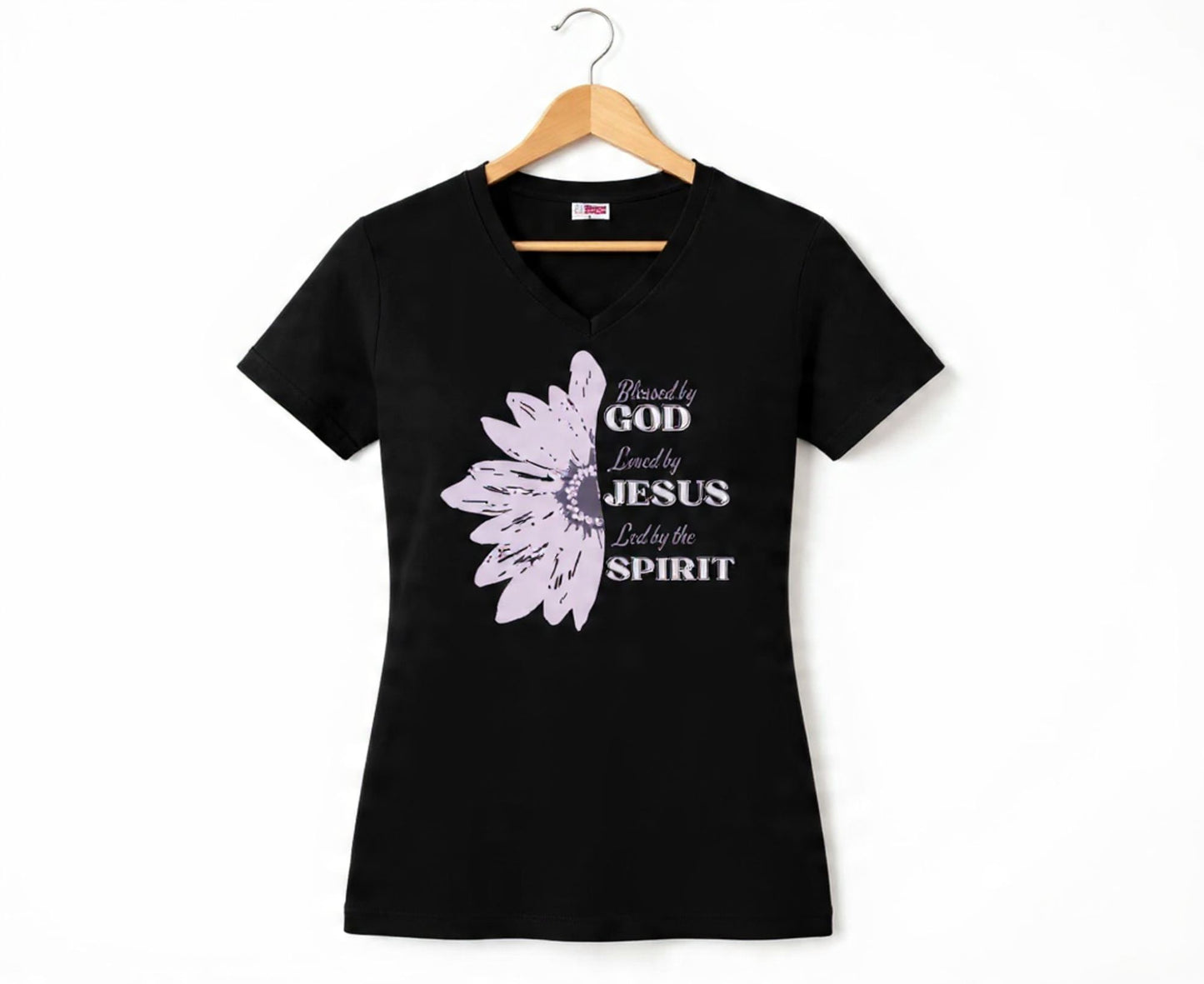 Blessed By God Women's V-Neck Christian T-Shirt | Faith Apparel South Africa | Covenant Brands