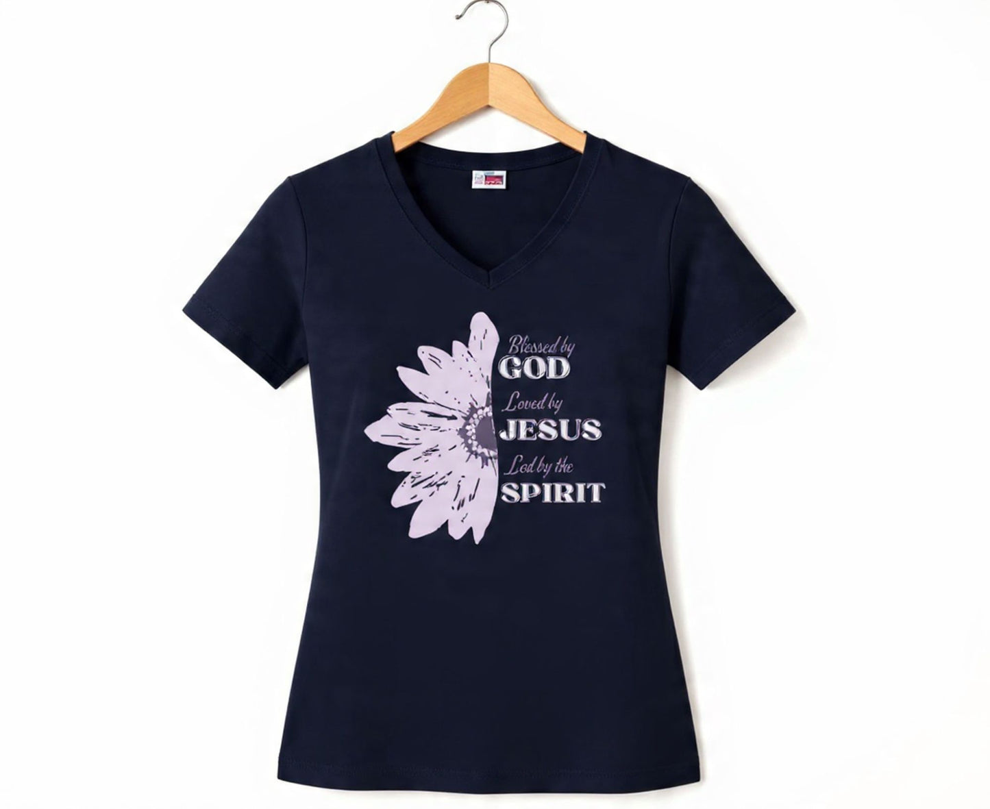 Blessed By God Women's V-Neck Christian T-Shirt | Faith Apparel South Africa | Covenant Brands