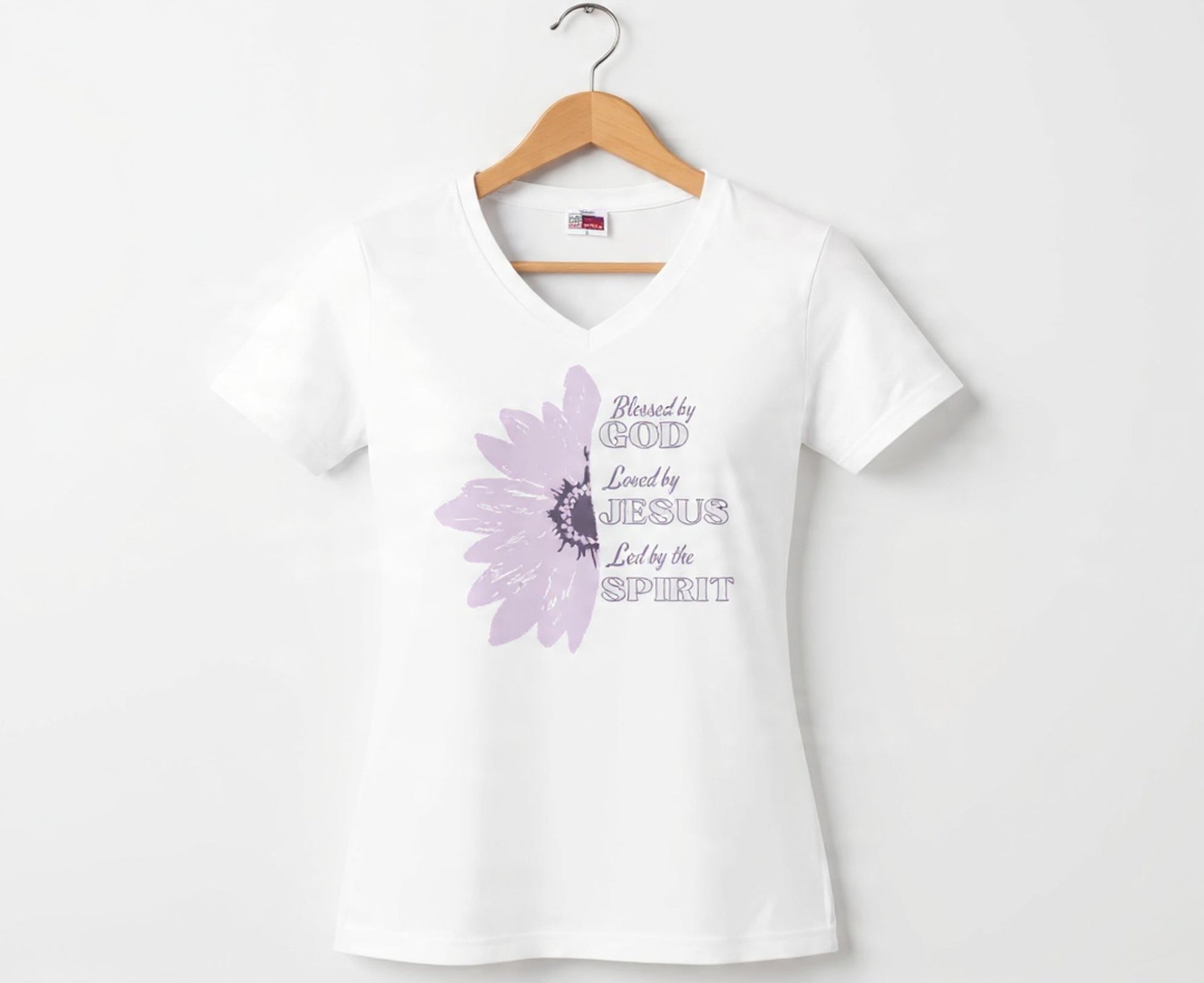 Blessed By God Women's V-Neck Christian T-Shirt | Faith Apparel South Africa | Covenant Brands