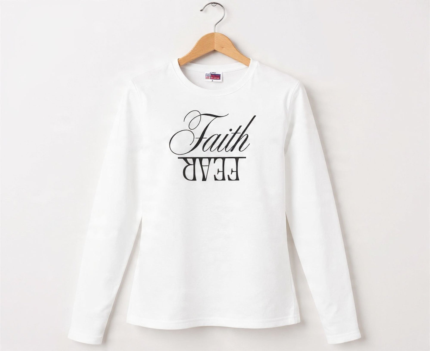 Faith Over Fear Women's Long Sleeve Christian T-Shirt | Faith Apparel South Africa | Covenant Brands