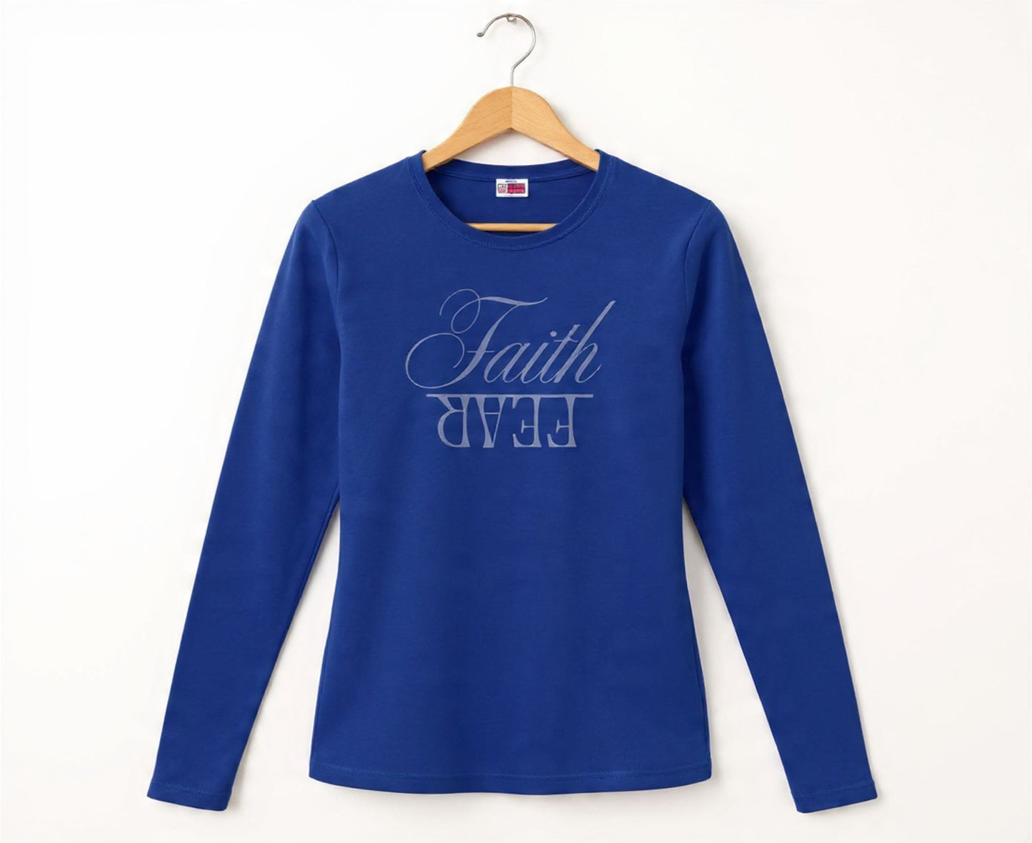 Faith Over Fear Women's Long Sleeve Christian T-Shirt | Faith Apparel South Africa | Covenant Brands