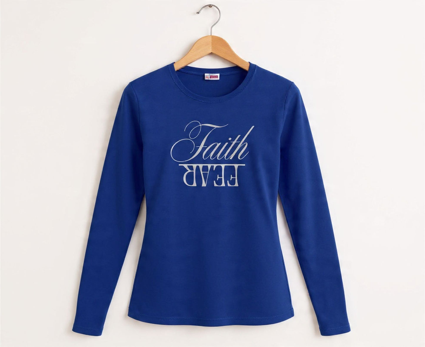 Faith Over Fear Women's Long Sleeve Christian T-Shirt | Faith Apparel South Africa | Covenant Brands
