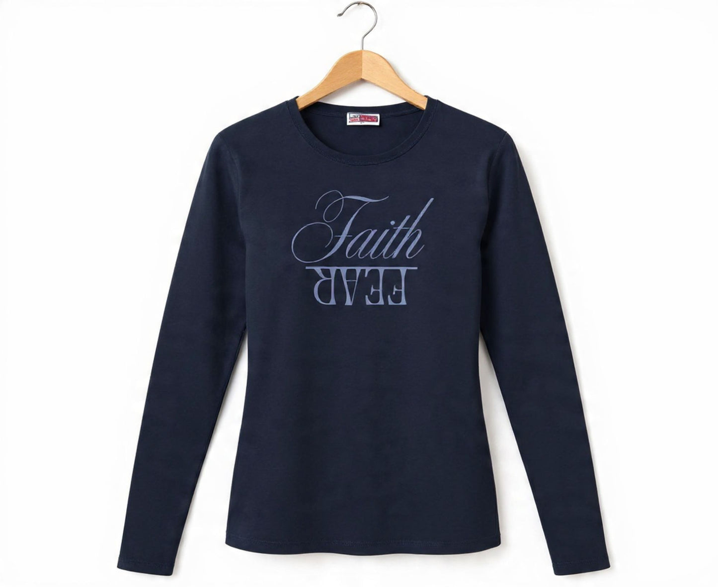 Faith Over Fear Women's Long Sleeve Christian T-Shirt | Faith Apparel South Africa | Covenant Brands