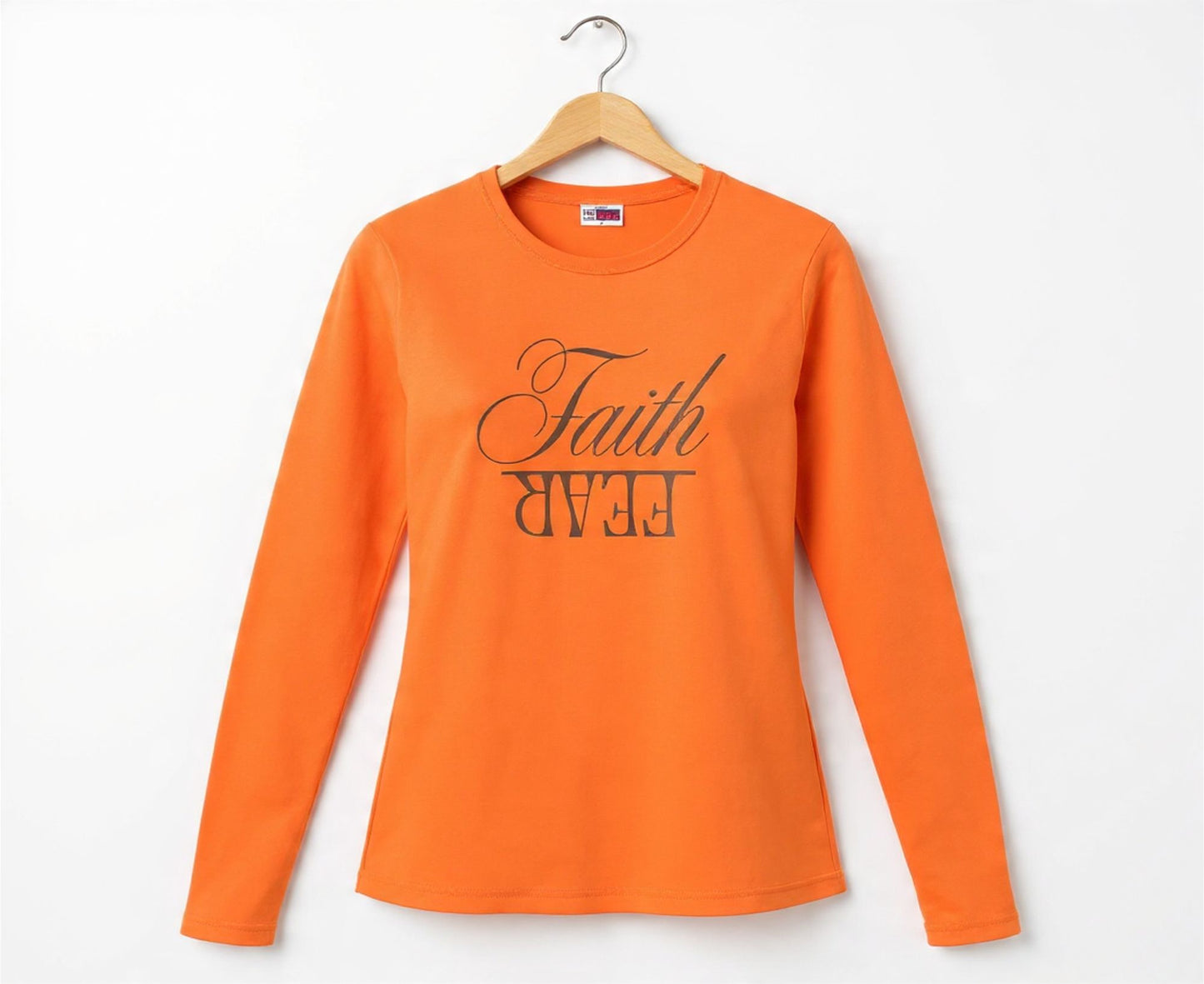 Faith Over Fear Women's Long Sleeve Christian T-Shirt | Faith Apparel South Africa | Covenant Brands