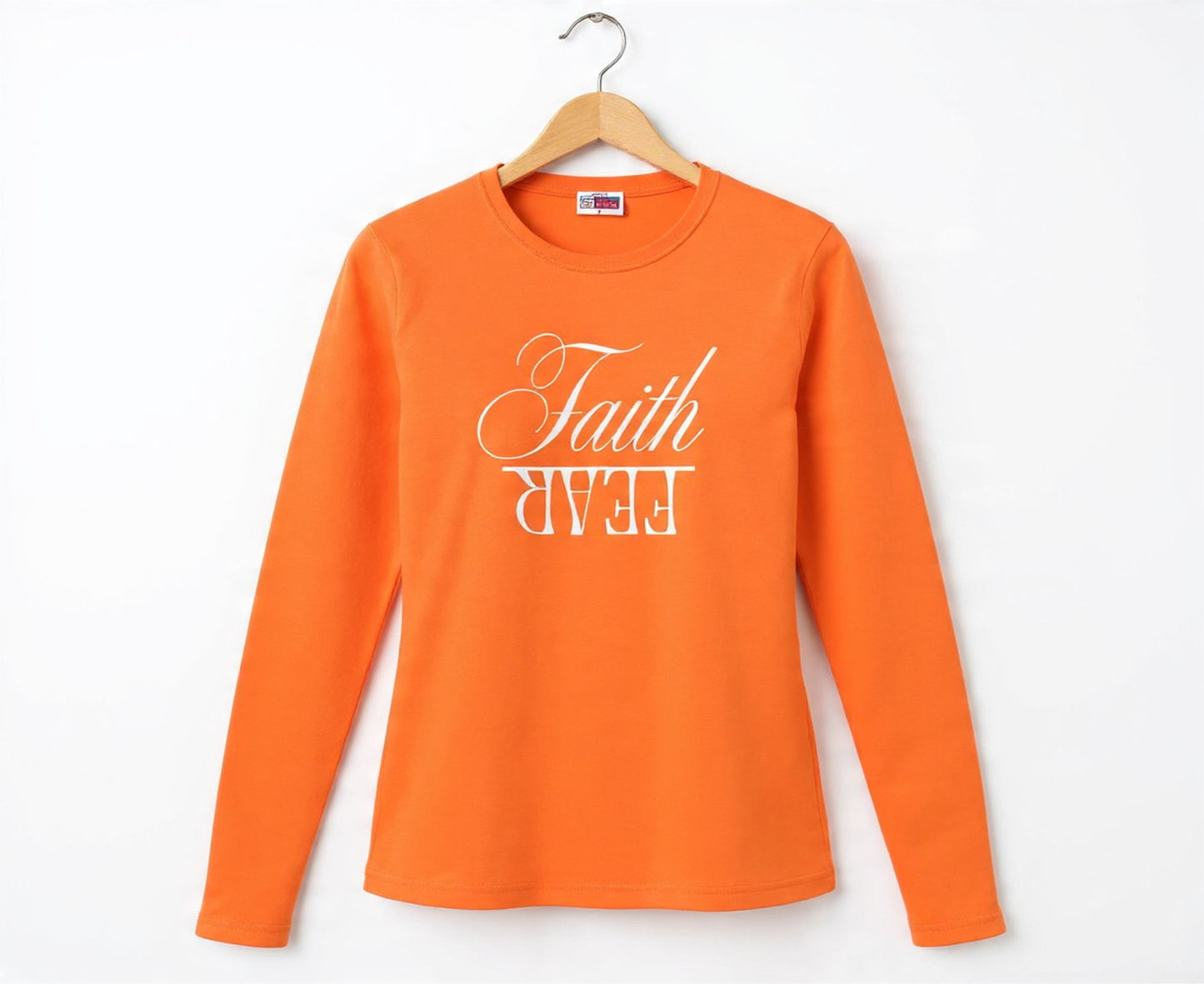 Faith Over Fear Women's Long Sleeve Christian T-Shirt | Faith Apparel South Africa | Covenant Brands