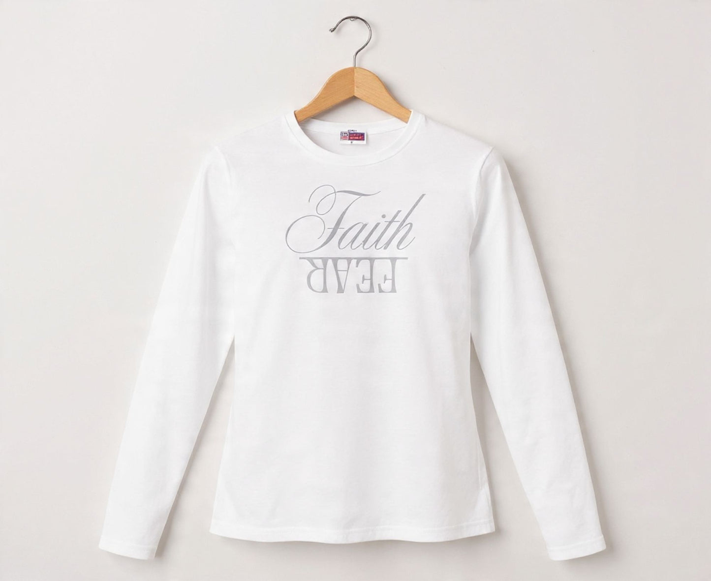 Faith Over Fear Women's Long Sleeve Christian T-Shirt | Faith Apparel South Africa | Covenant Brands