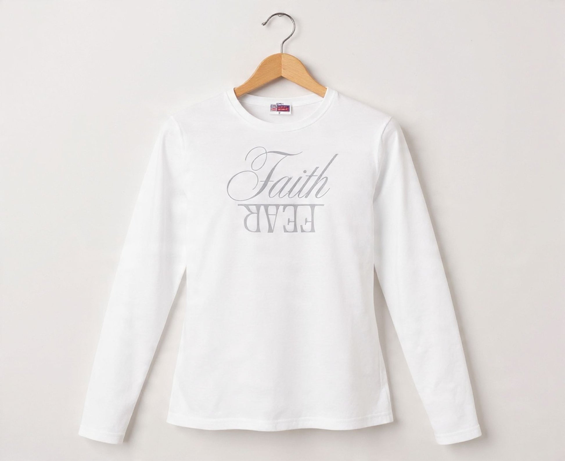 Faith Over Fear Women's Long Sleeve Christian T-Shirt | Faith Apparel South Africa | Covenant Brands