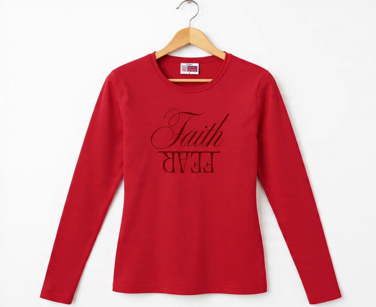 Faith Over Fear Women's Long Sleeve Christian T-Shirt | Faith Apparel South Africa | Covenant Brands