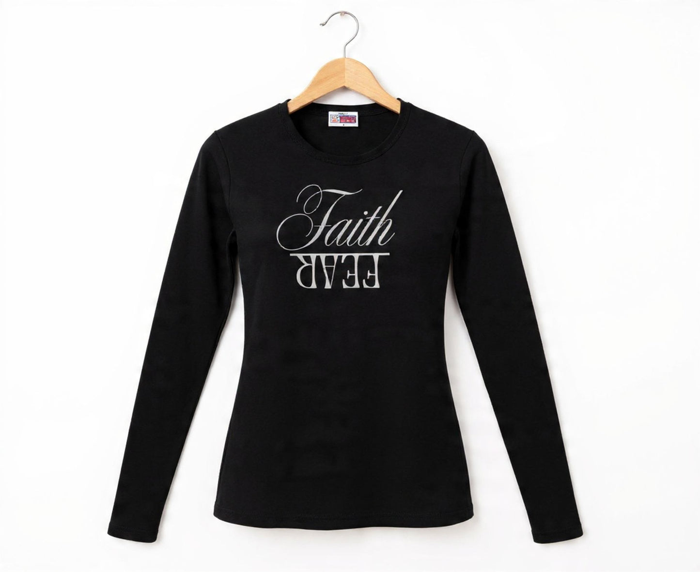 Faith Over Fear Women's Long Sleeve Christian T-Shirt | Faith Apparel South Africa | Covenant Brands