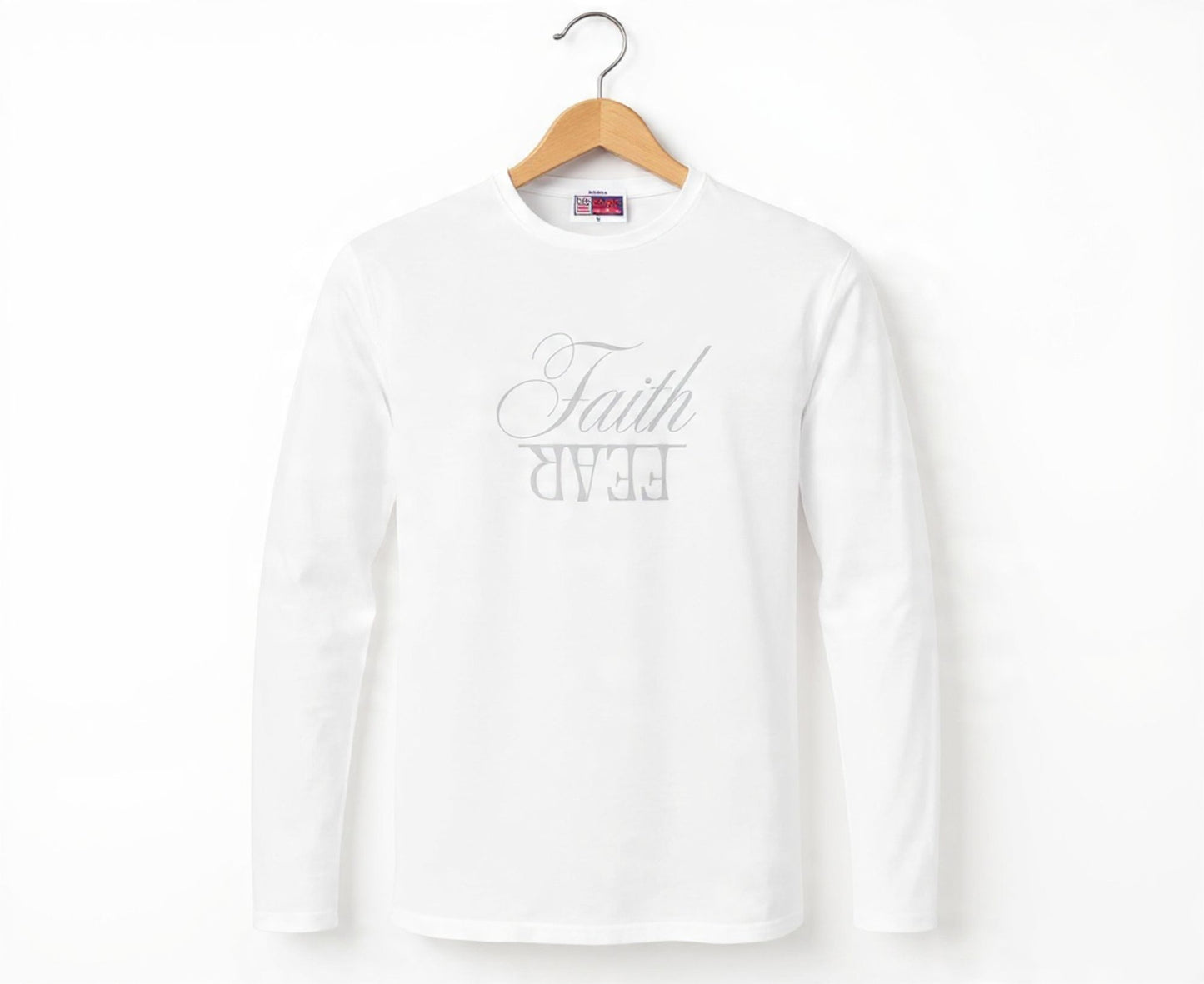 Faith Over Fear Men's Long Sleeve Christian T-Shirt | Faith Apparel South Africa | Covenant Brands