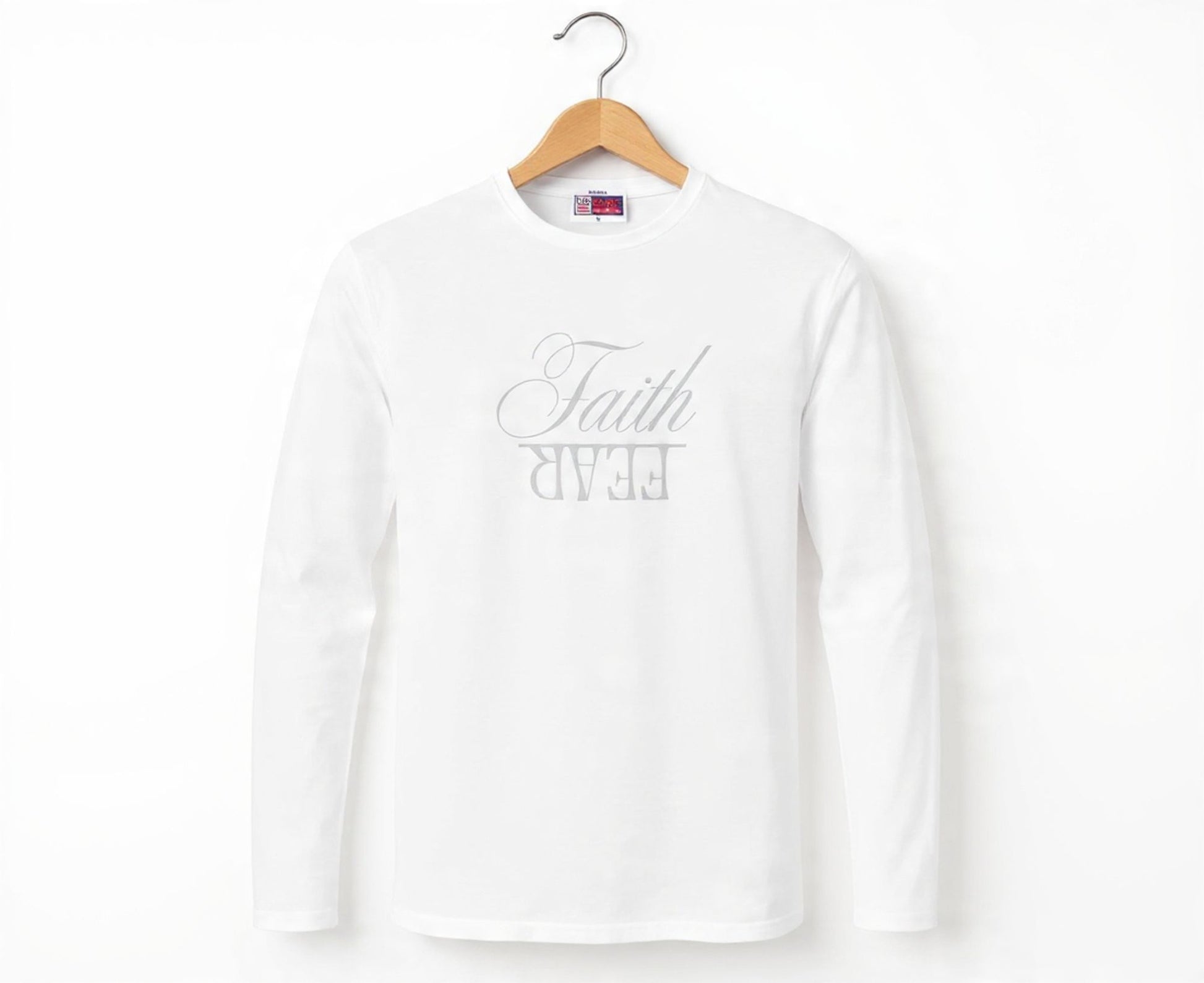 Faith Over Fear Men's Long Sleeve Christian T-Shirt | Faith Apparel South Africa | Covenant Brands