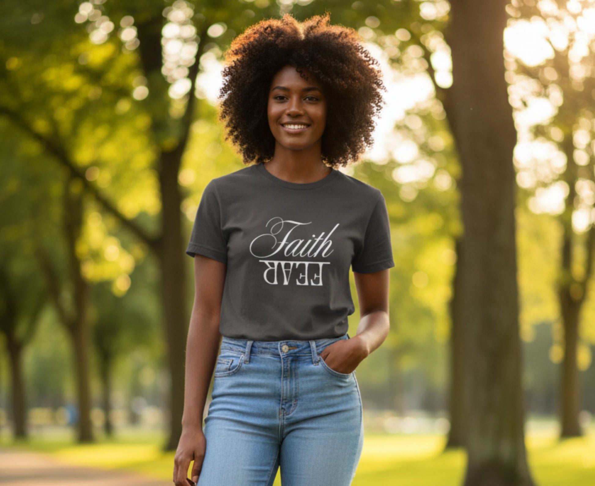 Faith Over Fear Unisex Christian T-Shirt | Faith Apparel South Africa | Covenant Brands
