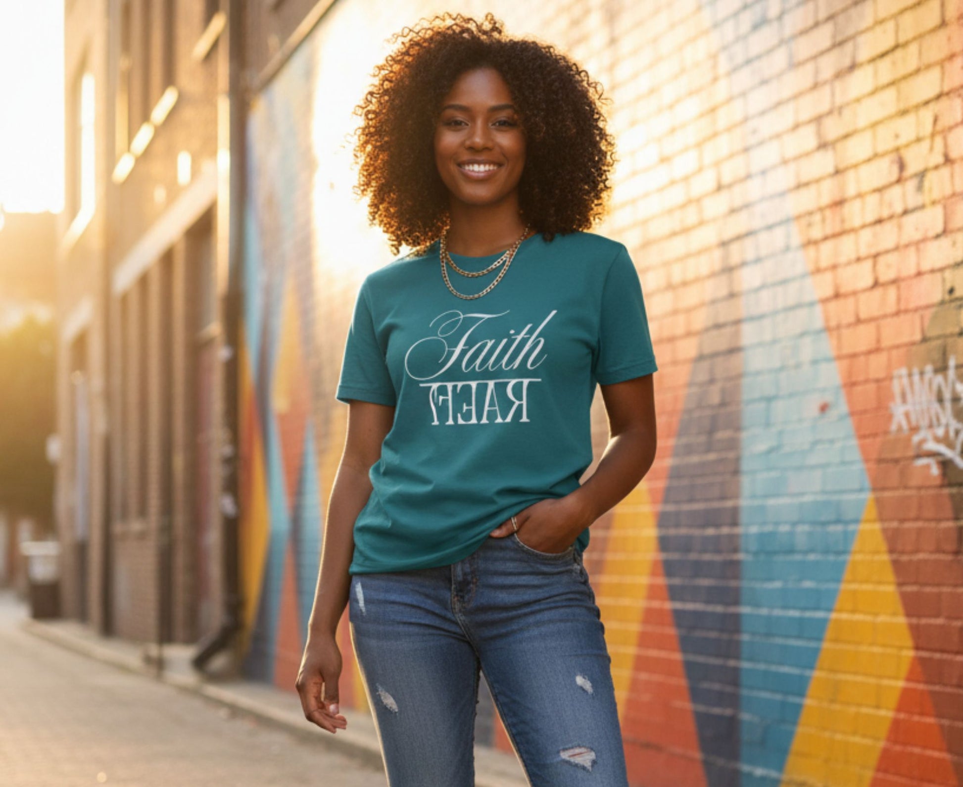 Faith Over Fear Unisex Christian T-Shirt | Faith Apparel South Africa | Covenant Brands