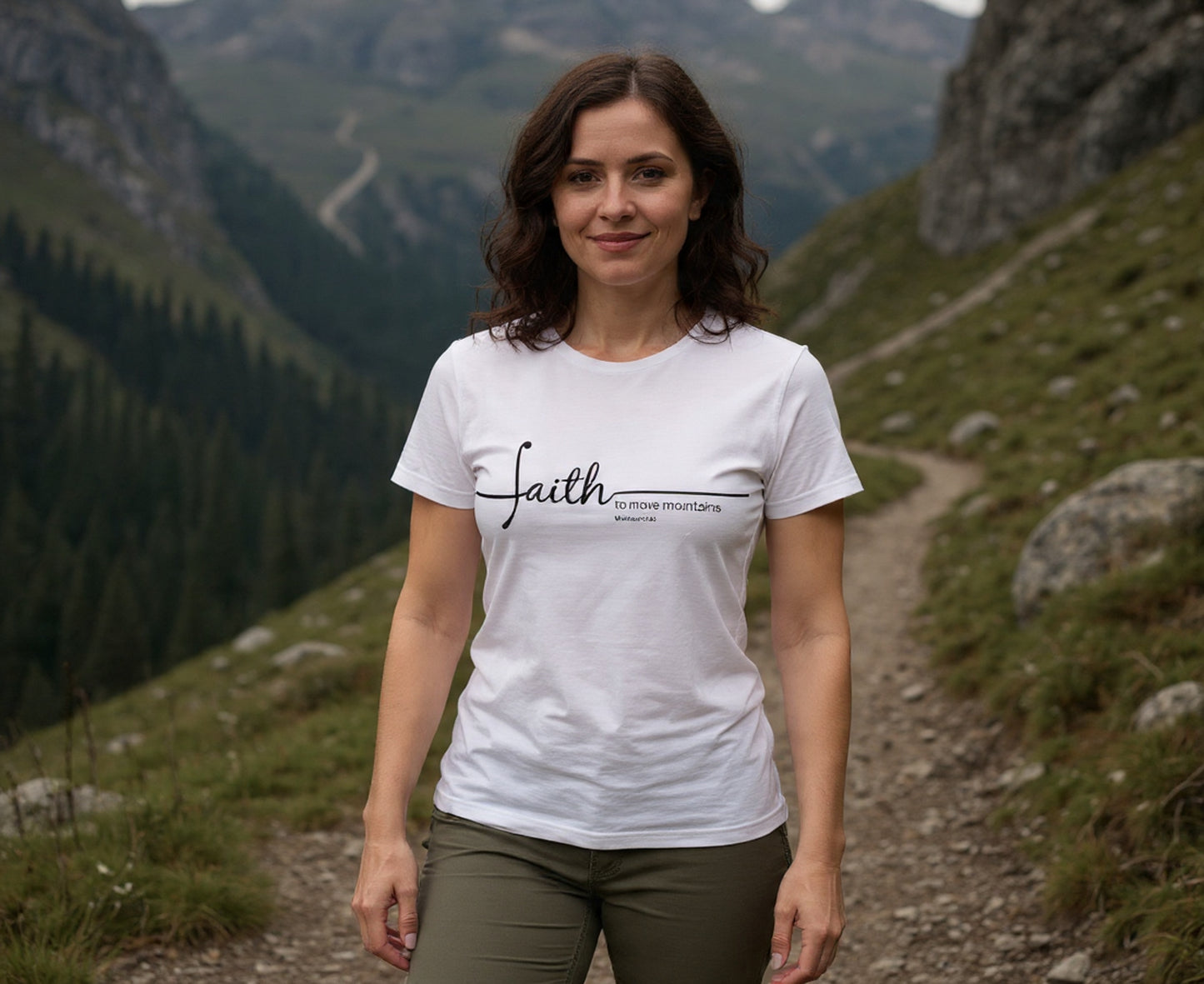 Faith To Move Mountains Women's Christian T-Shirt | Faith Apparel South Africa | Covenant Brands