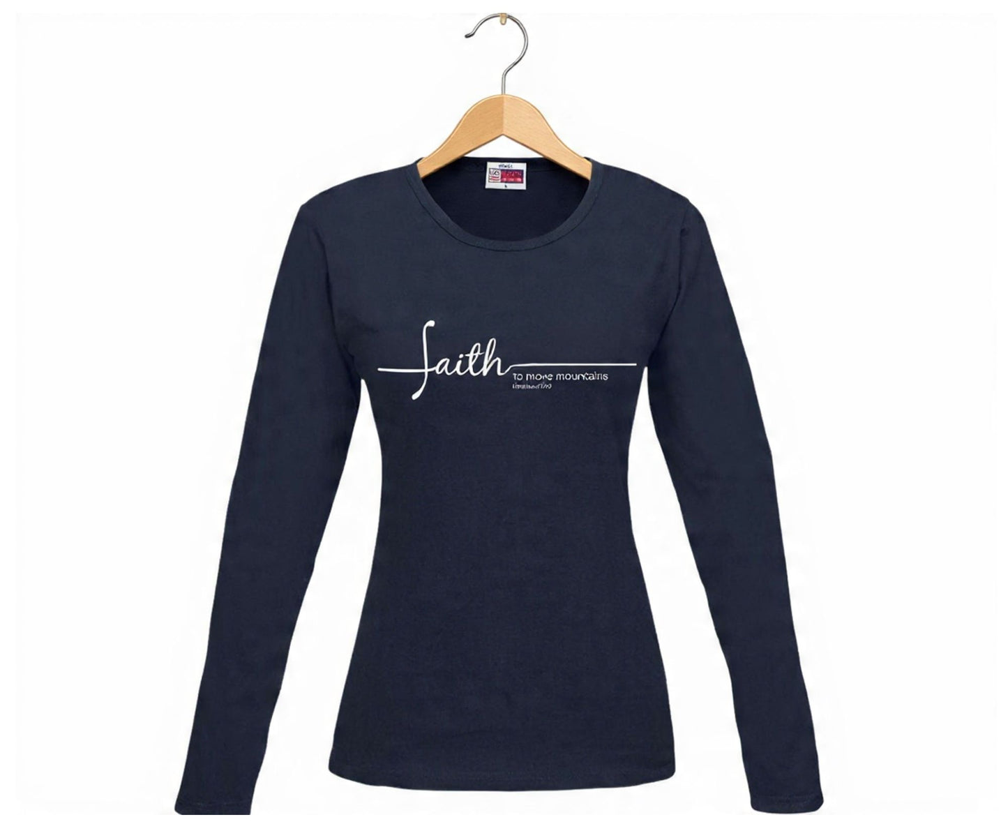 Faith To Move Mountains Women's Long Sleeve Christian T-Shirt | Faith Apparel South Africa | Covenant Brands