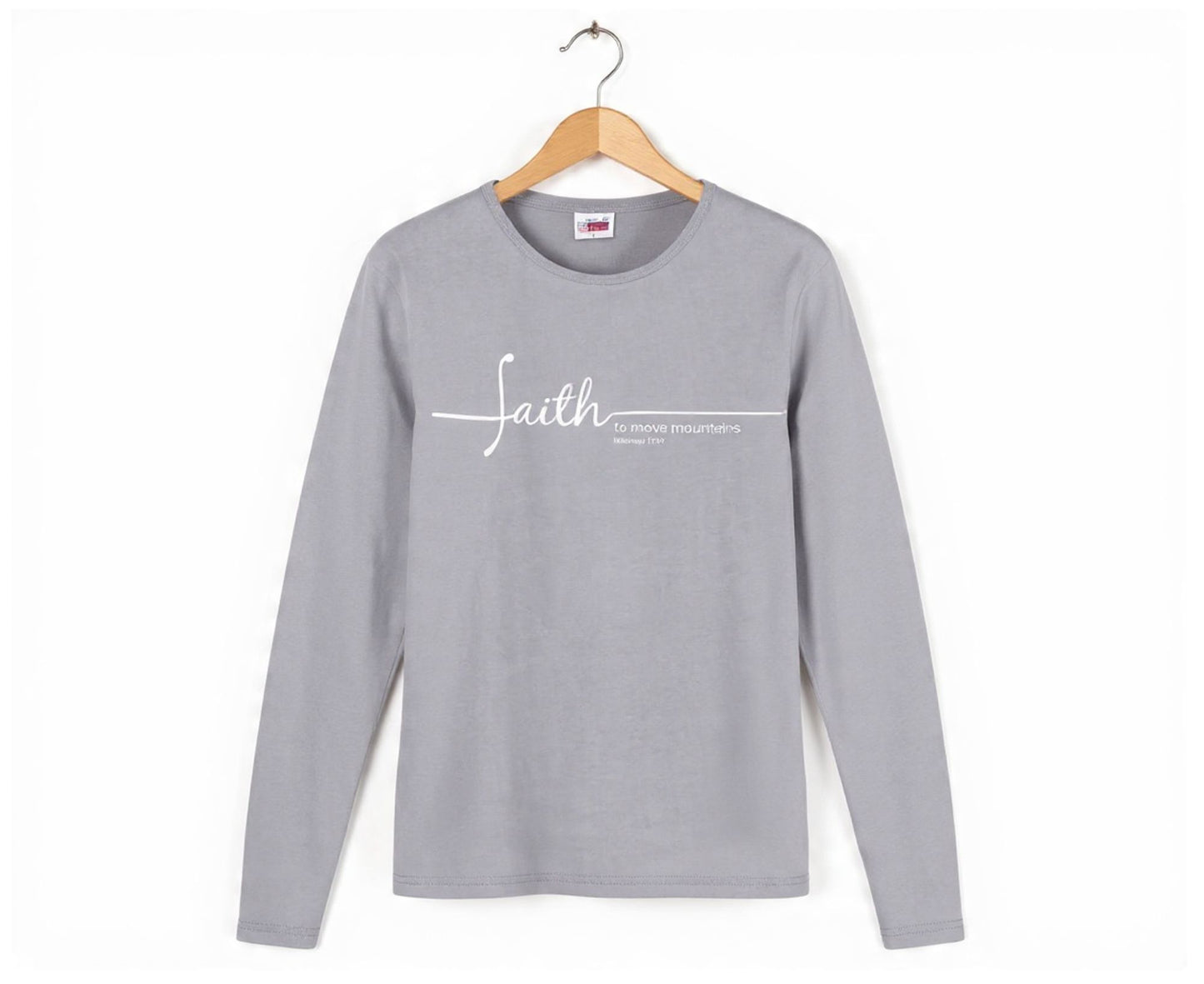 Faith To Move Mountains Women's Long Sleeve Christian T-Shirt | Faith Apparel South Africa | Covenant Brands