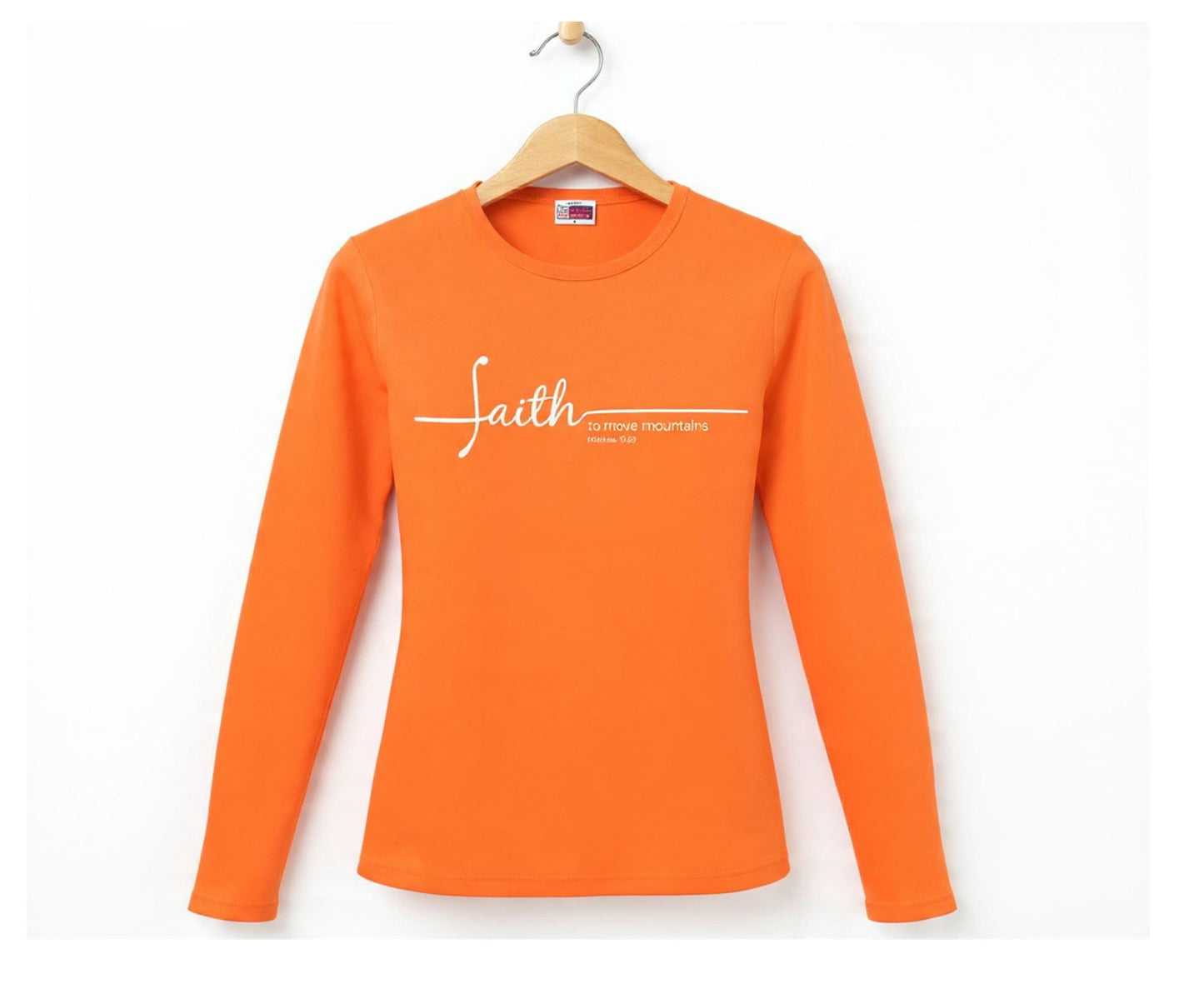 Faith To Move Mountains Women's Long Sleeve Christian T-Shirt | Faith Apparel South Africa | Covenant Brands
