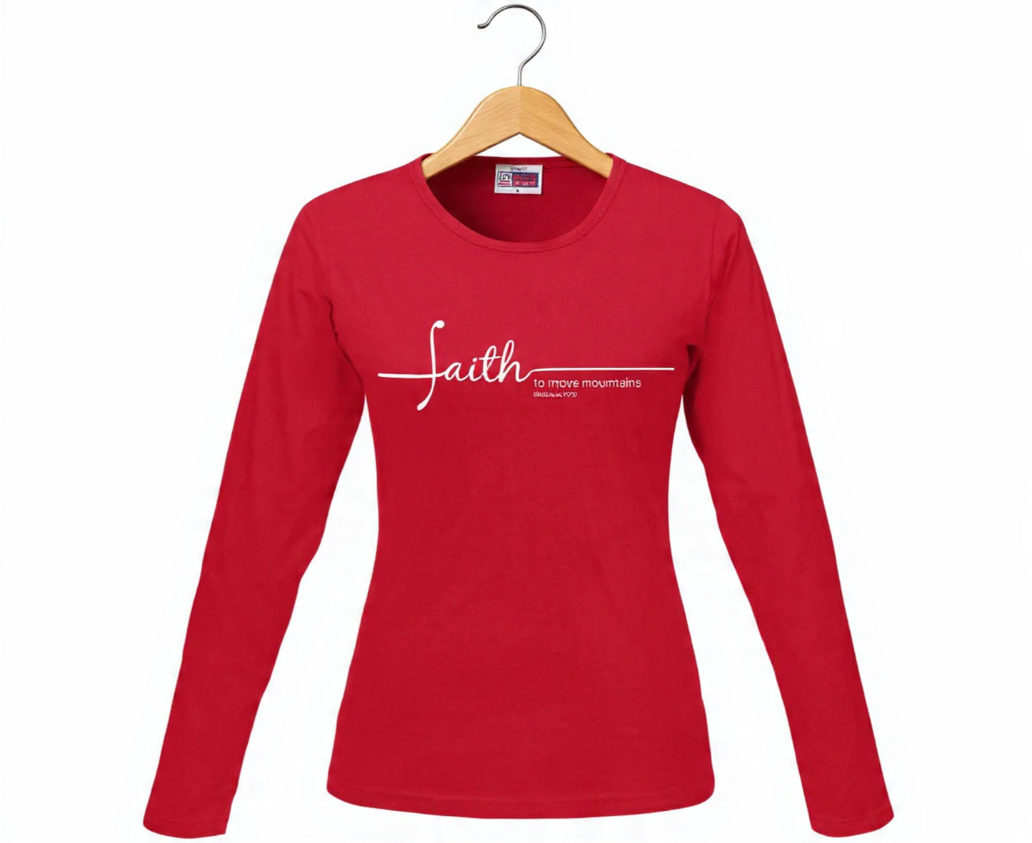 Faith To Move Mountains Women's Long Sleeve Christian T-Shirt | Faith Apparel South Africa | Covenant Brands