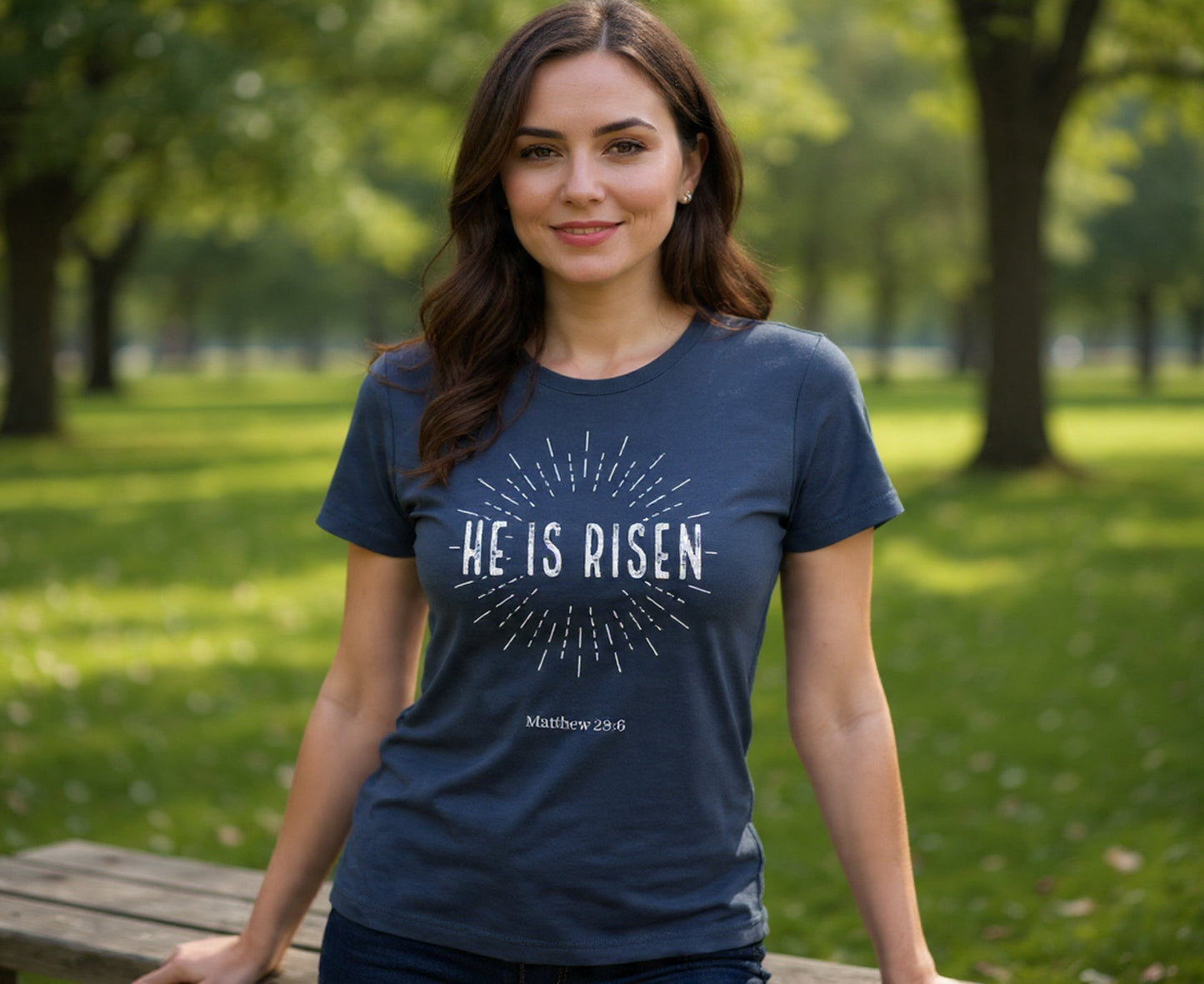 He Is Risen Women's Christian T-Shirt | Faith Apparel South Africa | Covenant Brands