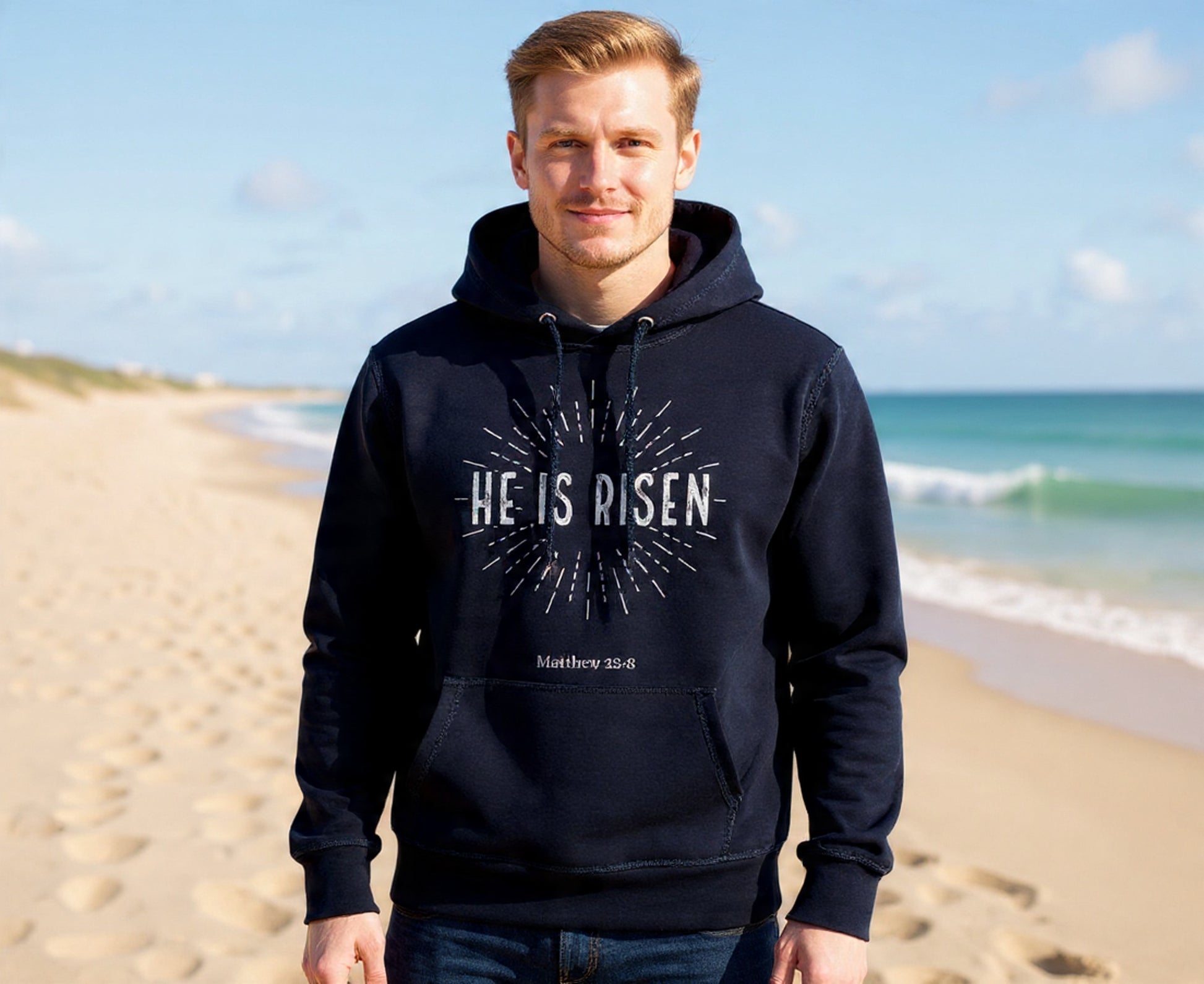 He Is Risen Men's Christian Hoodie | Faith Apparel South Africa | Covenant Brands