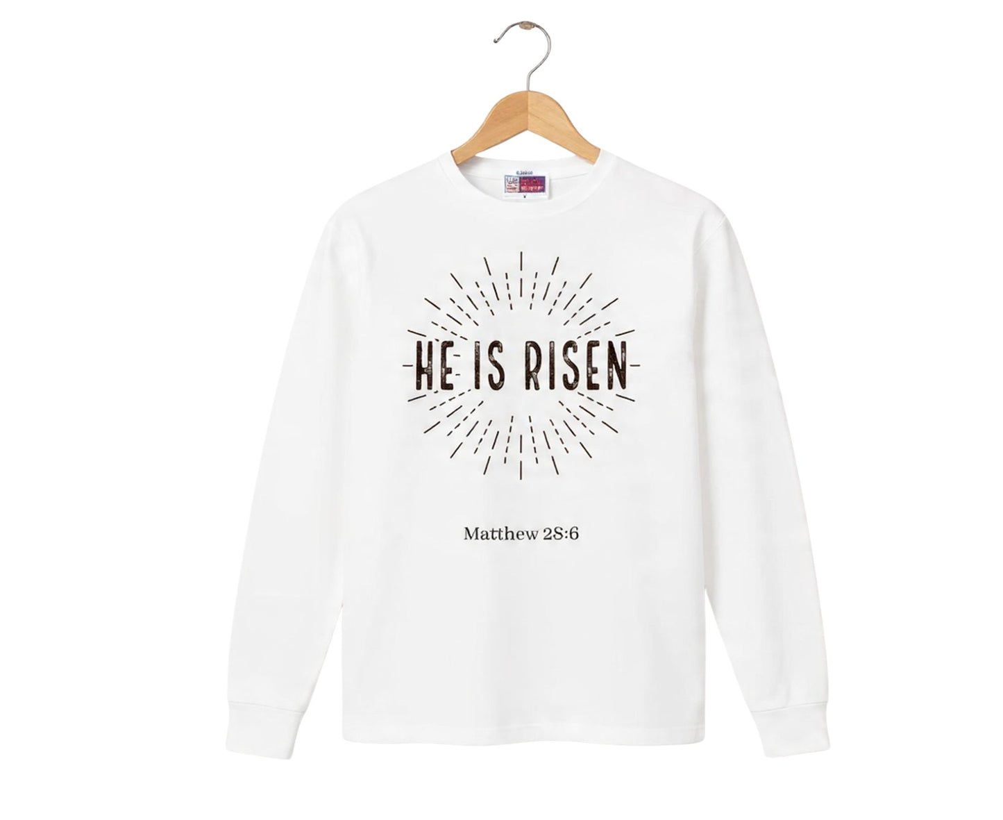 He Is Risen Men's Long Sleeve Christian T-Shirt | Faith Apparel South Africa | Covenant Brands