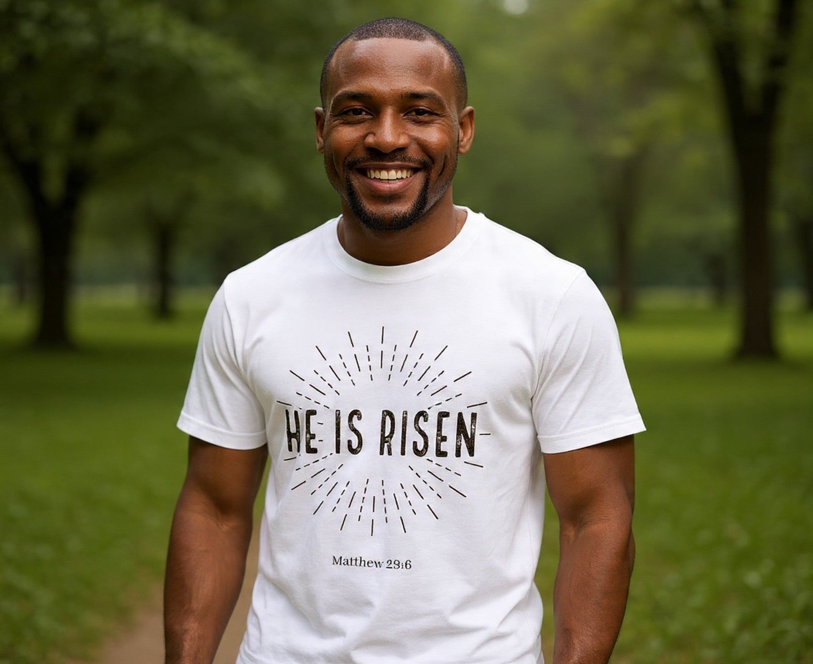 He Is Risen Unisex Christian T-Shirt | Faith Apparel South Africa | Covenant Brands
