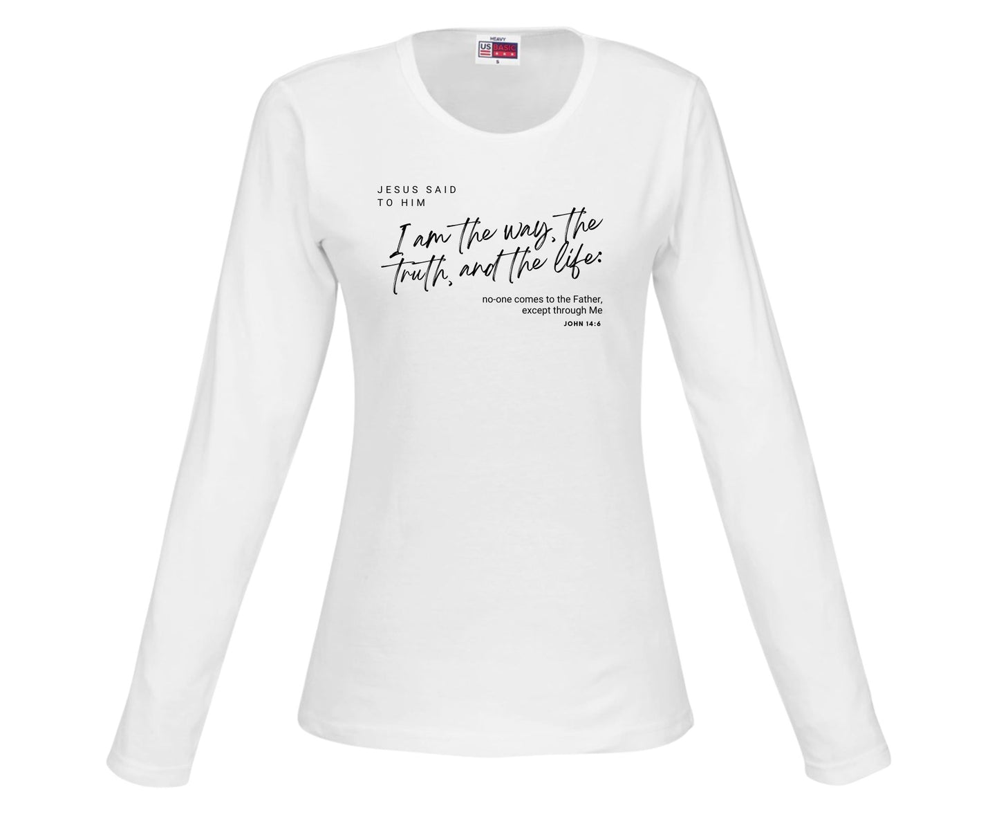 I Am The Way Women's Long Sleeve Christian T-Shirt | Faith Apparel South Africa | Covenant Brands
