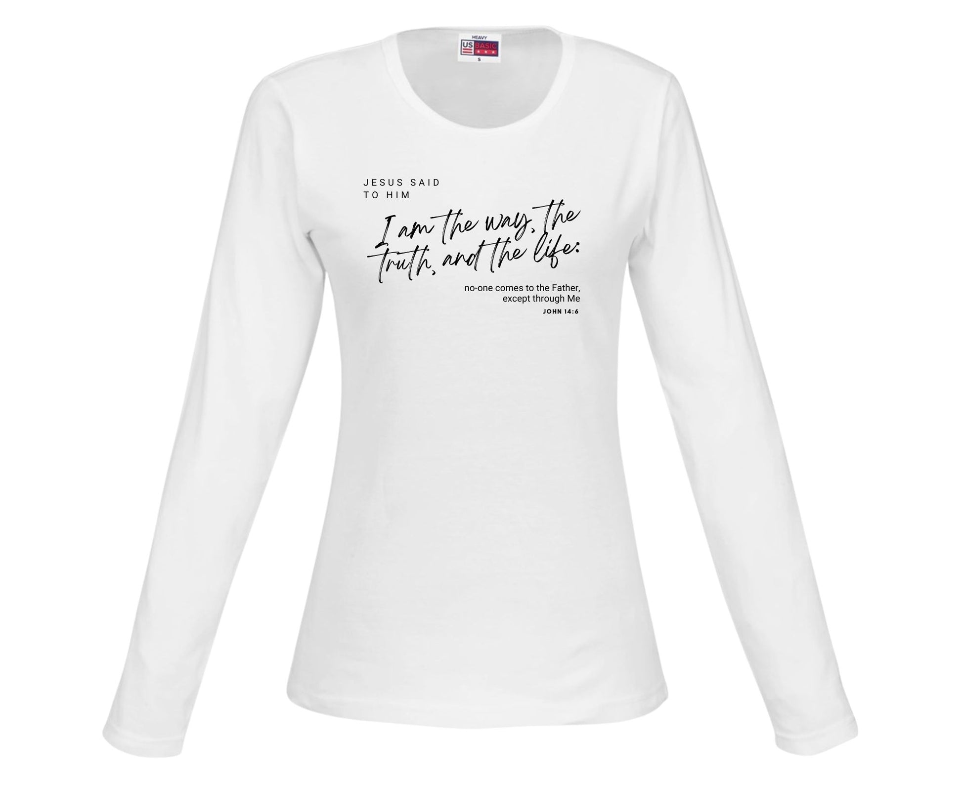 I Am The Way Women's Long Sleeve Christian T-Shirt | Faith Apparel South Africa | Covenant Brands