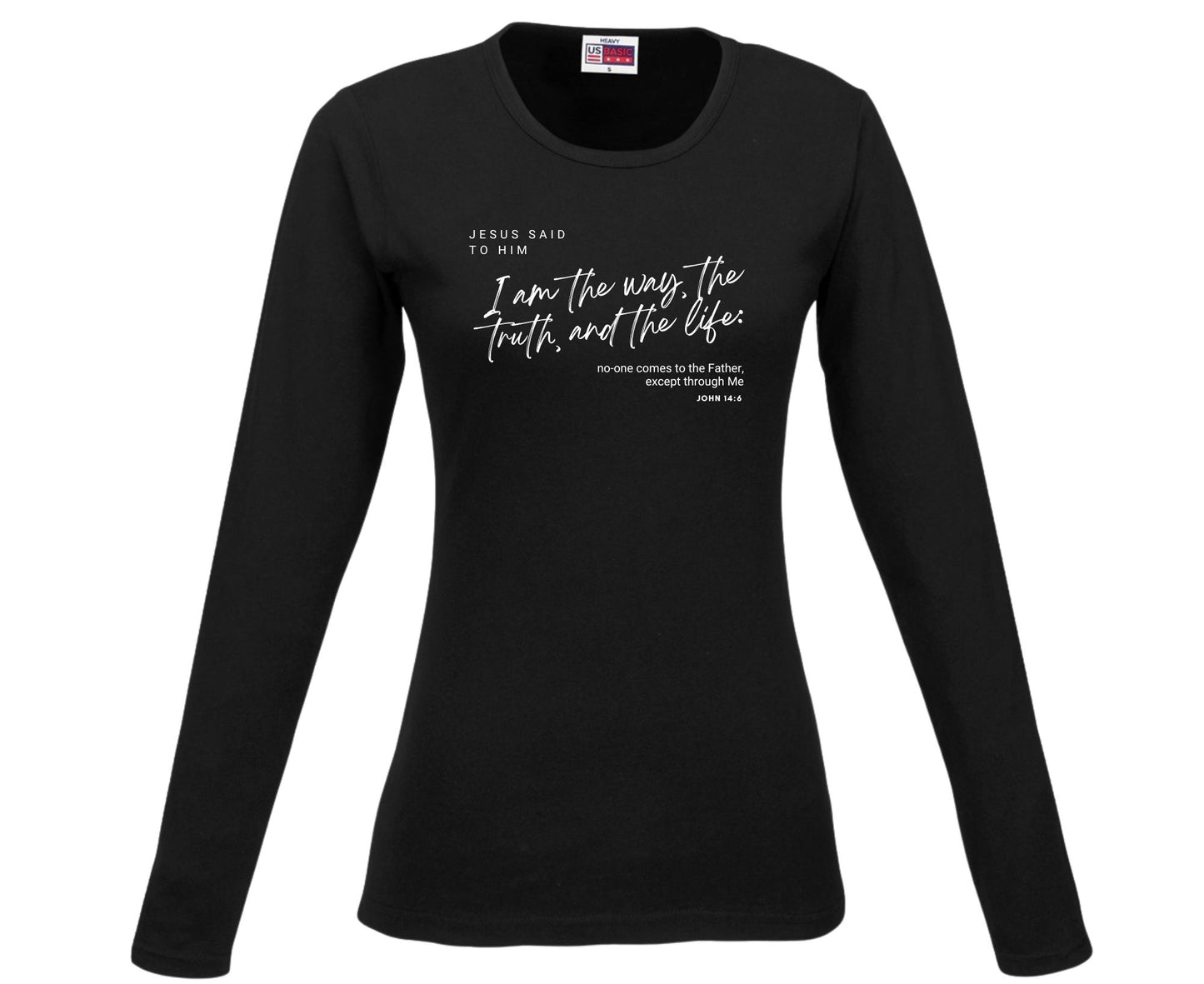 I Am The Way Women's Long Sleeve Christian T-Shirt | Faith Apparel South Africa | Covenant Brands