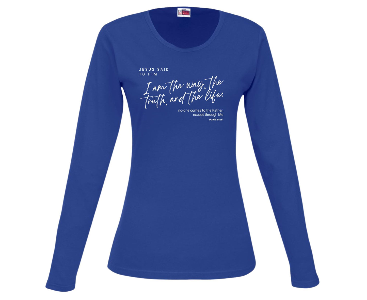 I Am The Way Women's Long Sleeve Christian T-Shirt | Faith Apparel South Africa | Covenant Brands