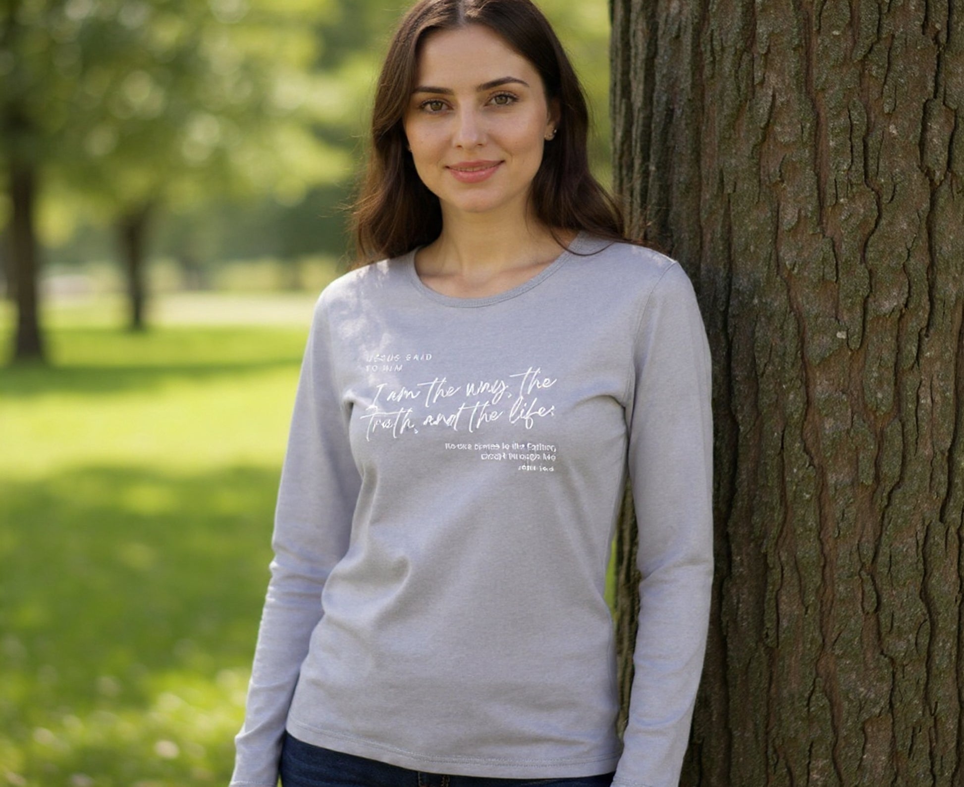 I Am The Way Women's Long Sleeve Christian T-Shirt | Faith Apparel South Africa | Covenant Brands