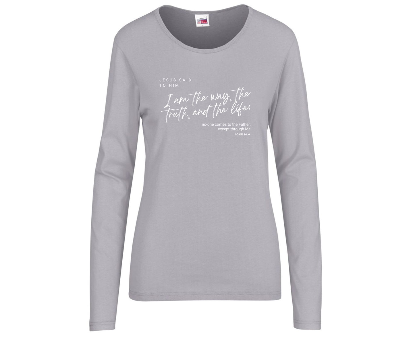I Am The Way Women's Long Sleeve Christian T-Shirt | Faith Apparel South Africa | Covenant Brands
