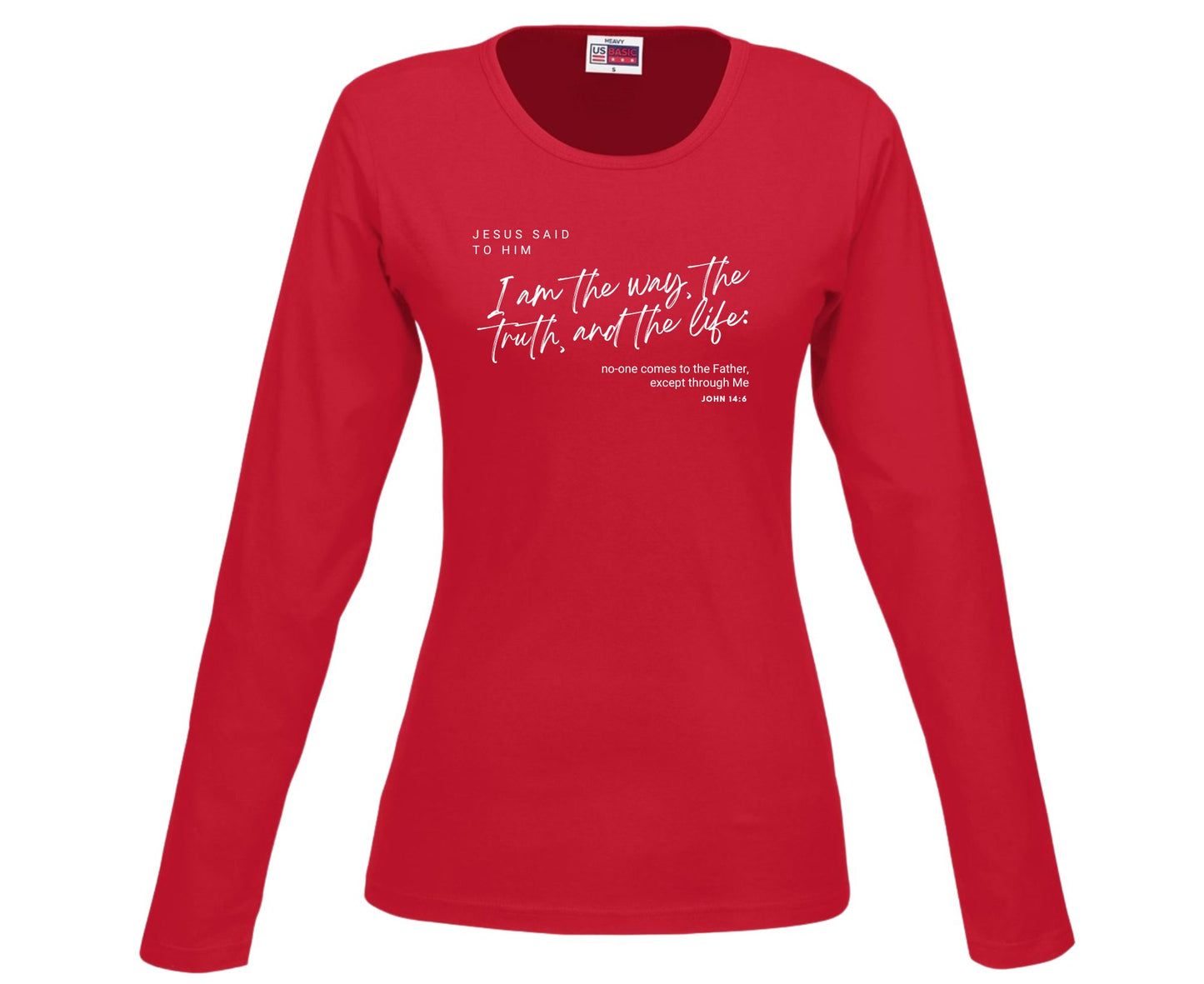 I Am The Way Women's Long Sleeve Christian T-Shirt | Faith Apparel South Africa | Covenant Brands