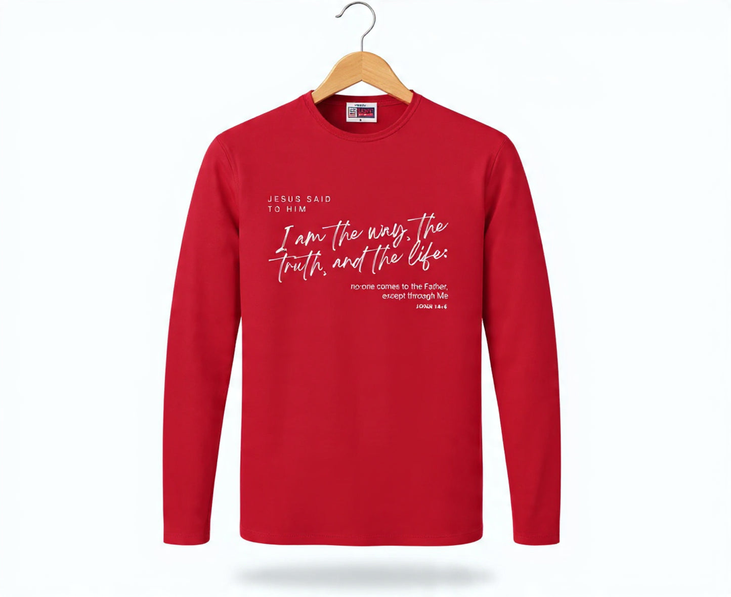 I Am The Way Men's Long Sleeve Christian T-Shirt | Faith Apparel South Africa | Covenant Brands