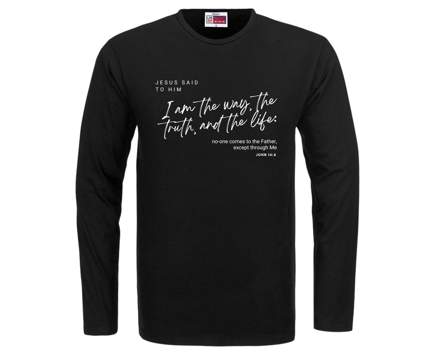 I Am The Way Men's Long Sleeve Christian T-Shirt | Faith Apparel South Africa | Covenant Brands