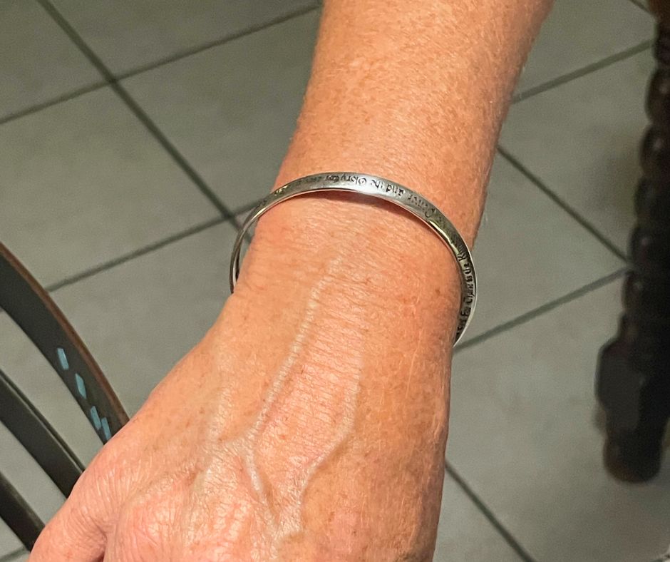 Sterling Silver Lord's Prayer Bangle | Christian Jewellery South Africa | Covenant Brands