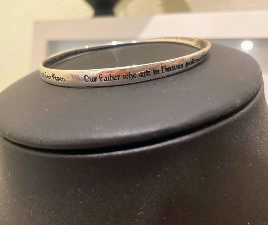 Sterling Silver Lord's Prayer Bangle | Christian Jewellery South Africa | Covenant Brands
