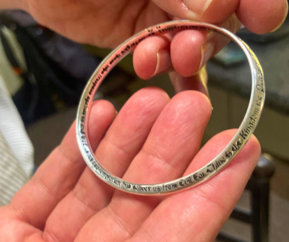 Sterling Silver Lord's Prayer Bangle | Christian Jewellery South Africa | Covenant Brands