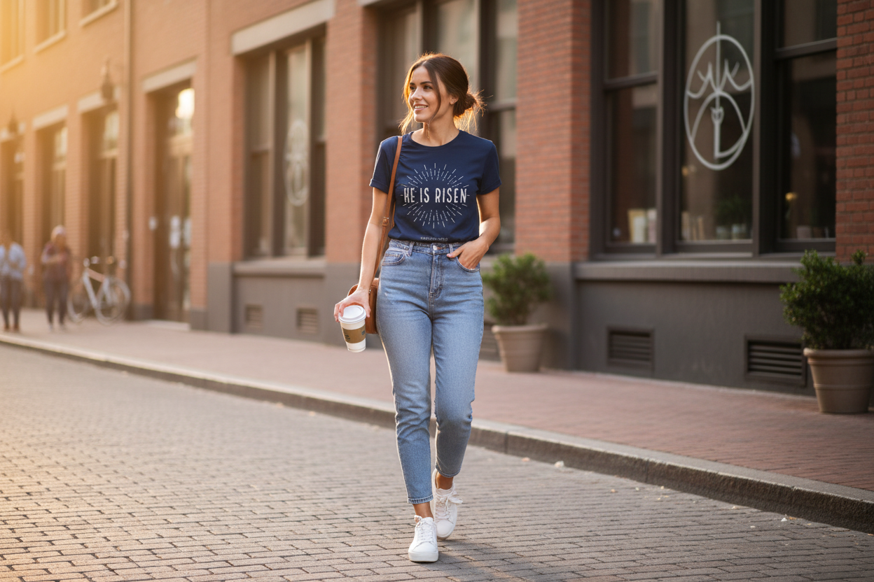 He Is Risen Women's Christian T-Shirt | Faith Apparel South Africa | Covenant Brands